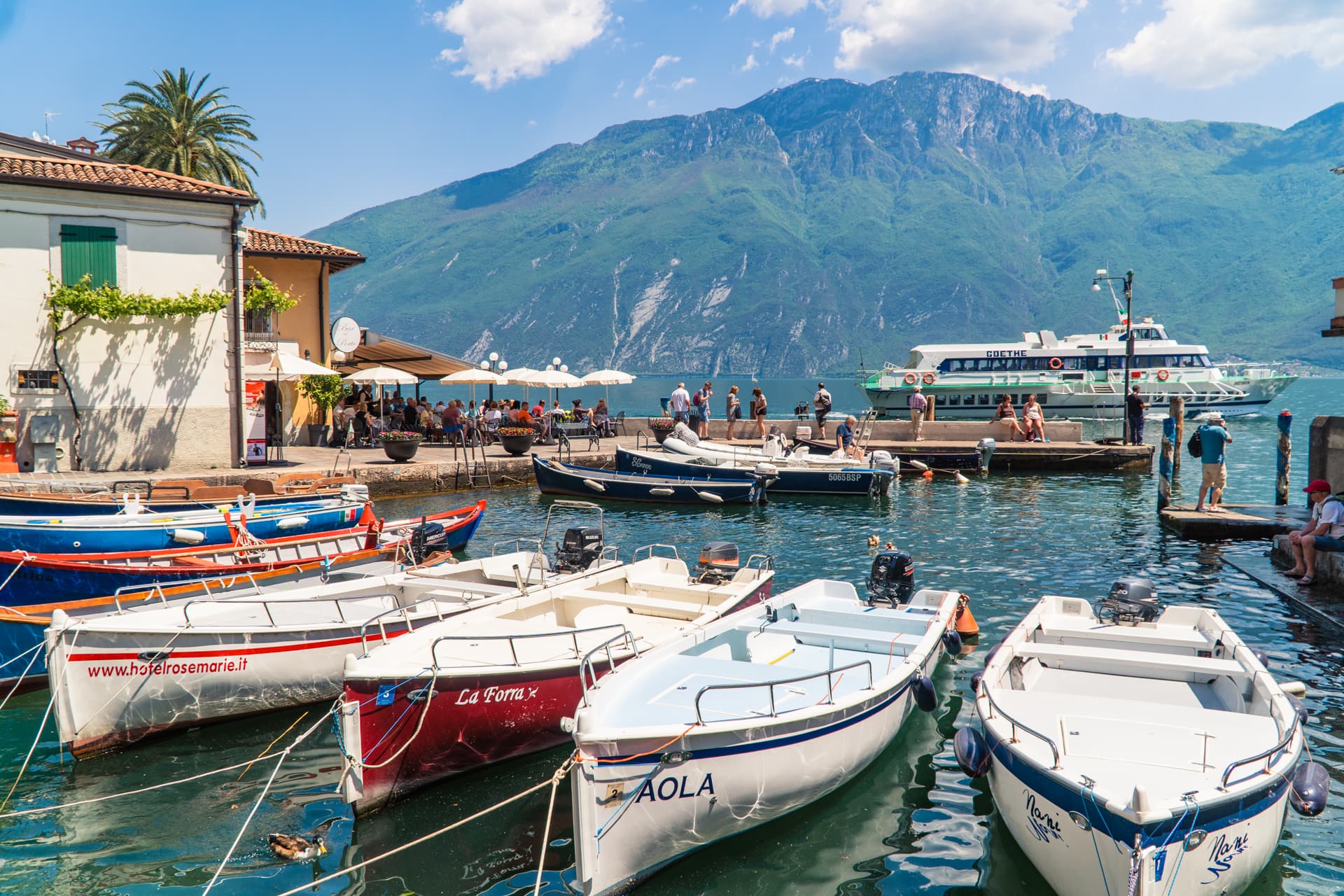 Port w Limone sul Garda | Jak dostać się nad Jezioro Garda ? 