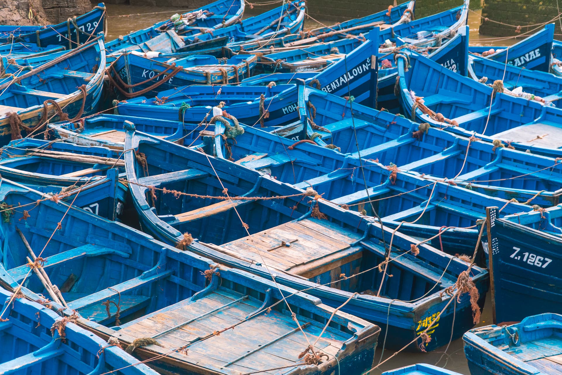 Niebieskie łódki w Essaouirze | Plan wyjazdu do Maroko