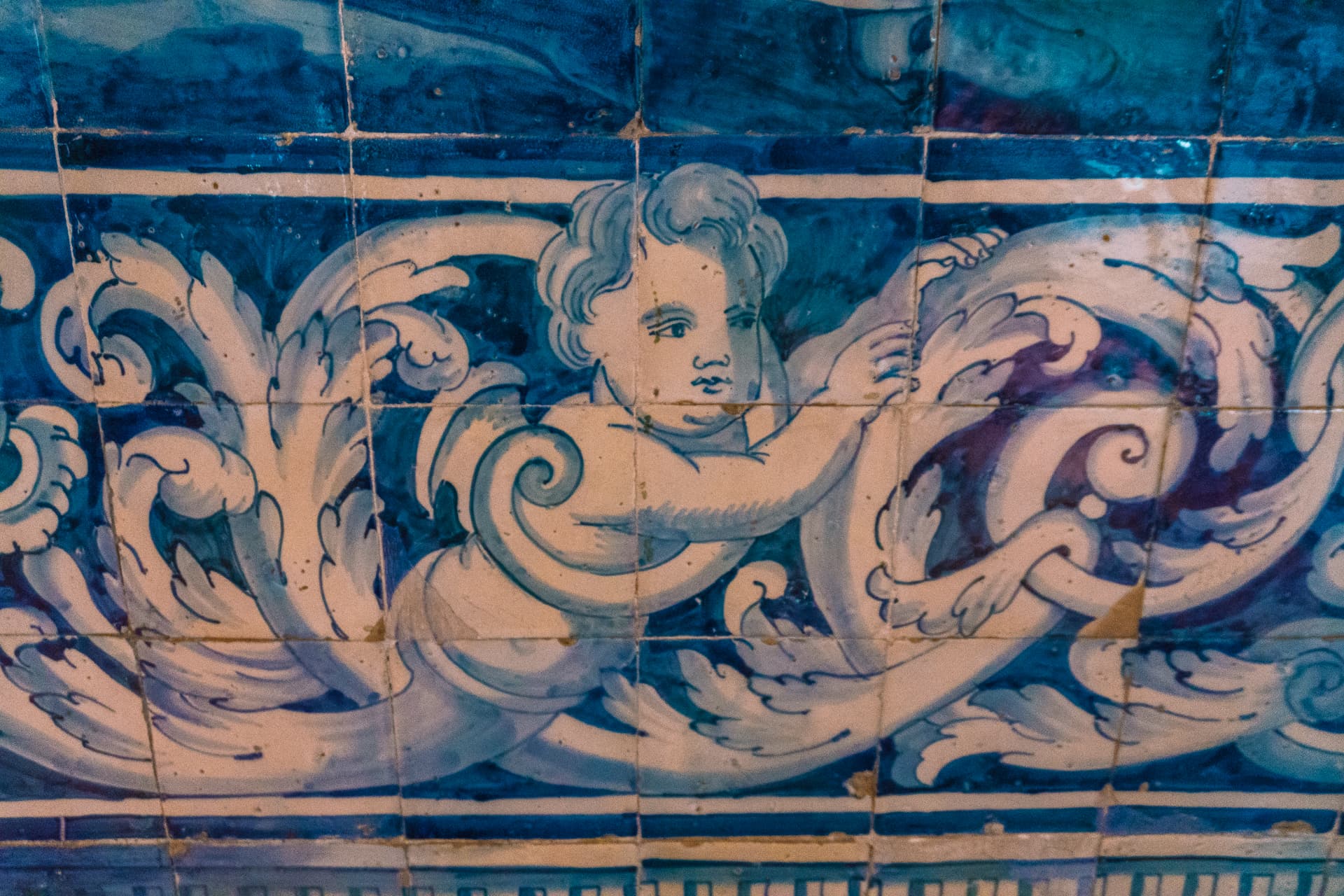 Azulejos na dworcu Sao Bento Porto