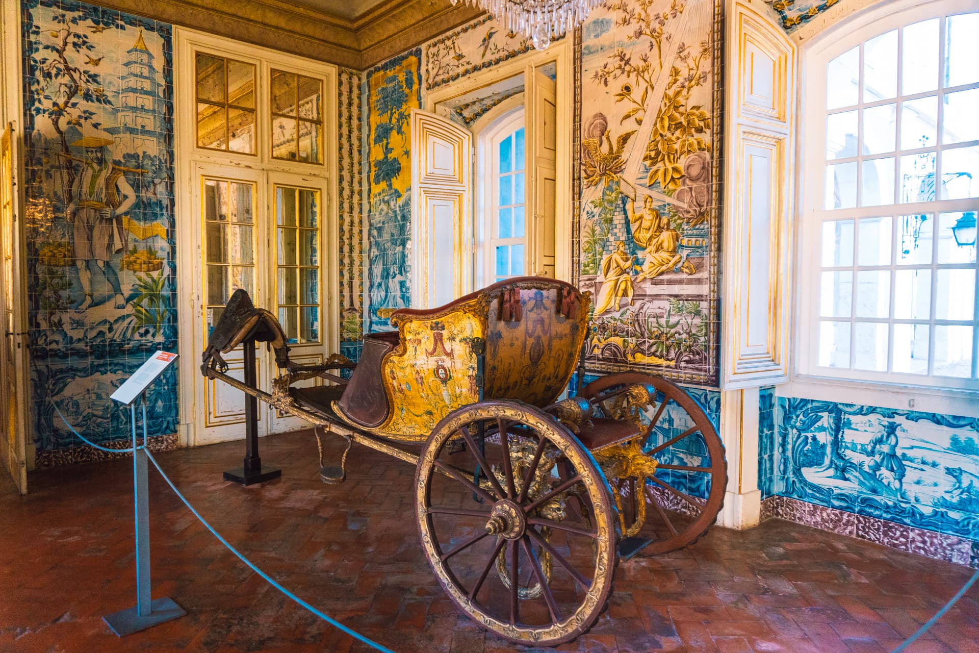 Azulejos w pałacu Queluz