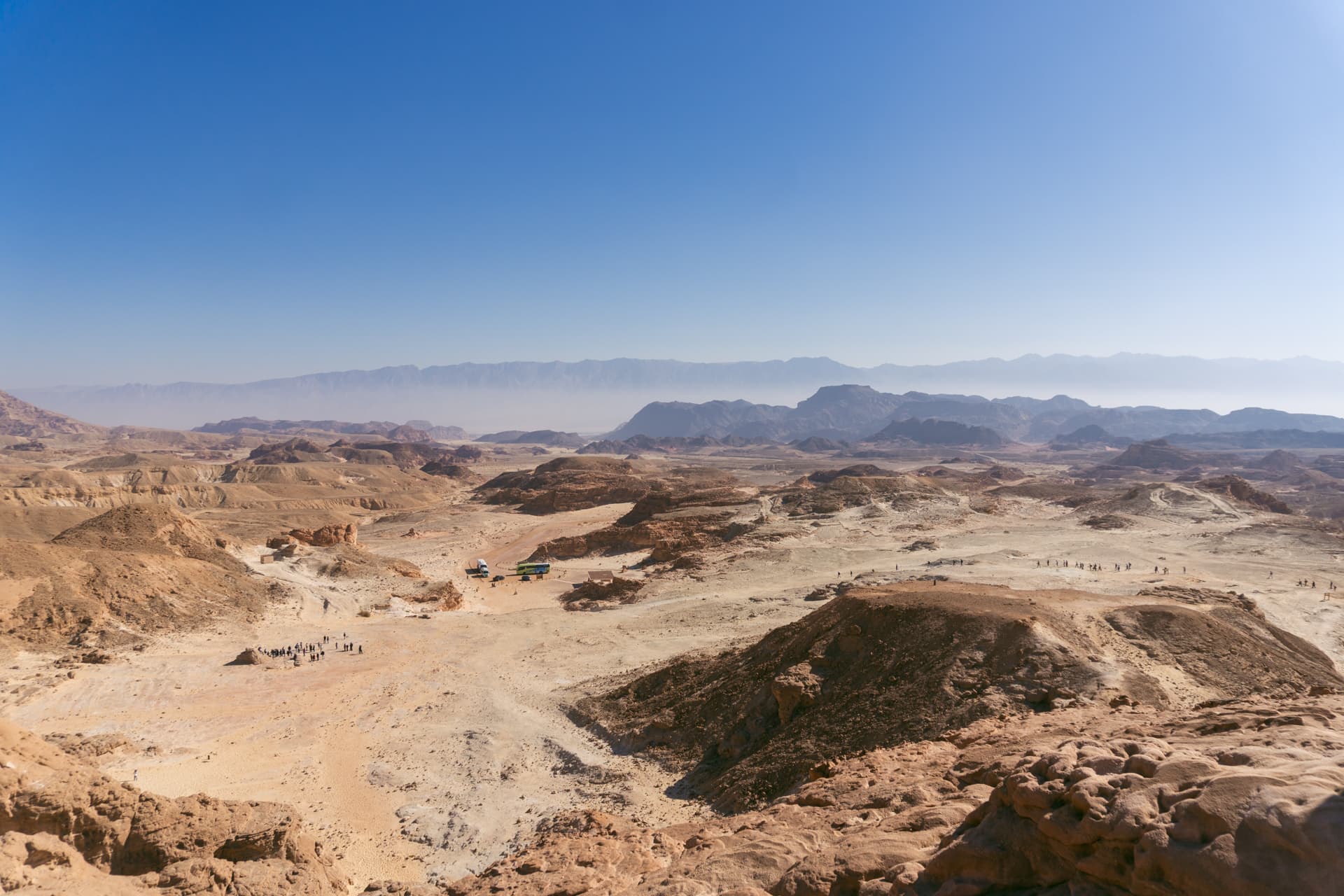 widok na pustynię niedaleko Ejlatu
