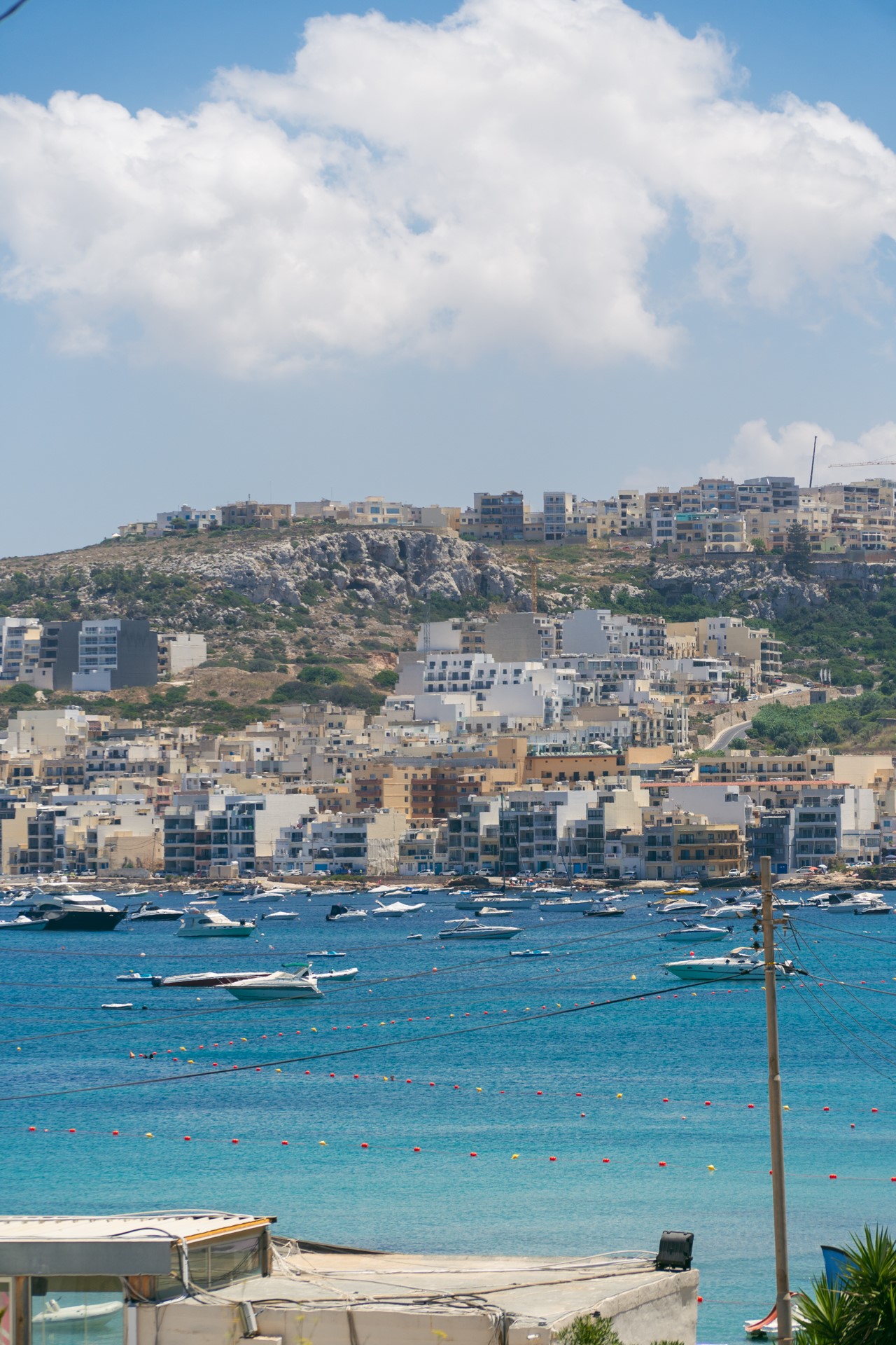 Widok z plaży na Mellieha | Plaże na Malcie i Gozo
