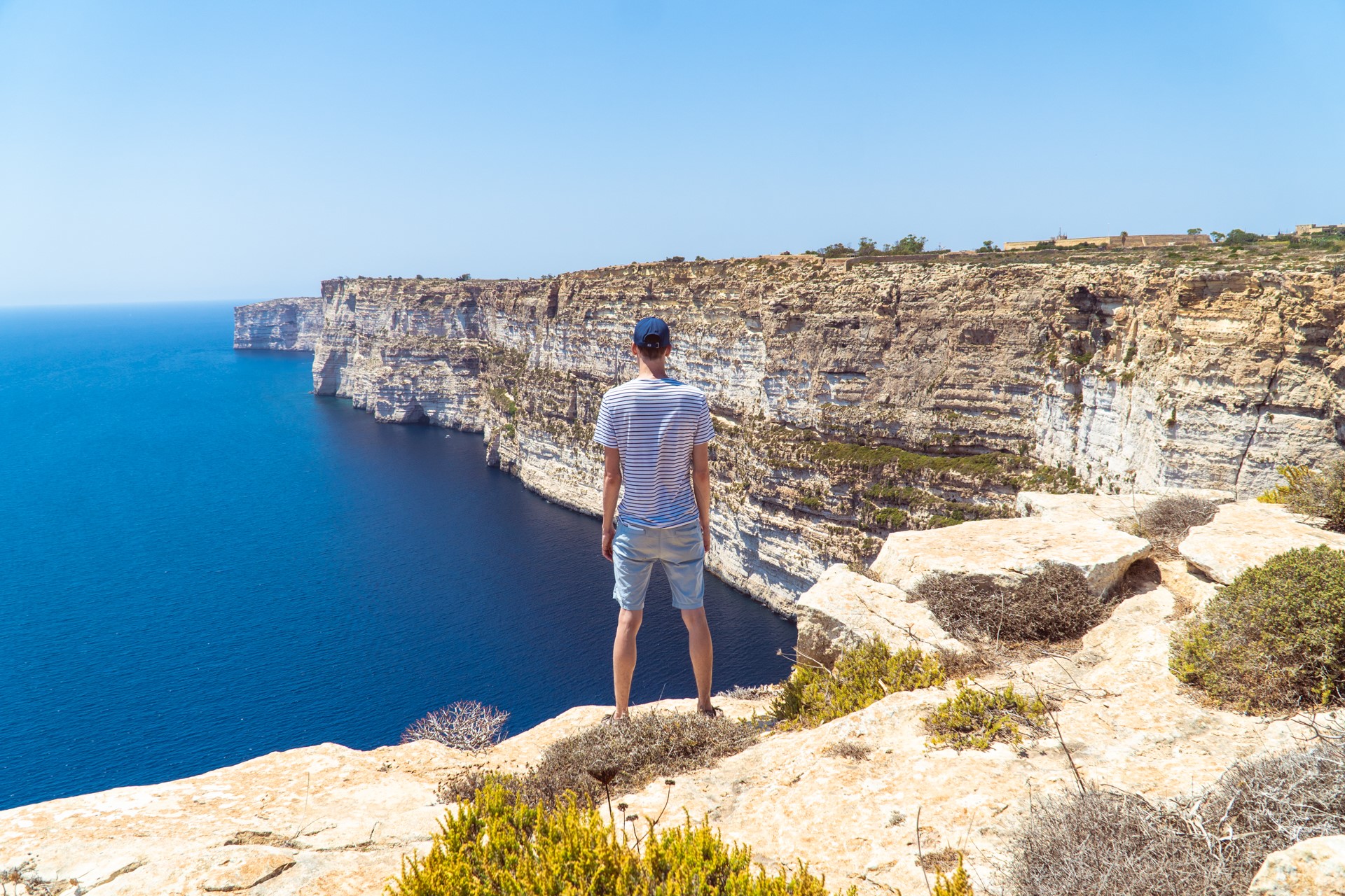 Panorama Klifów Ta'Cenc na Gozo | Zwiedzanie Malty