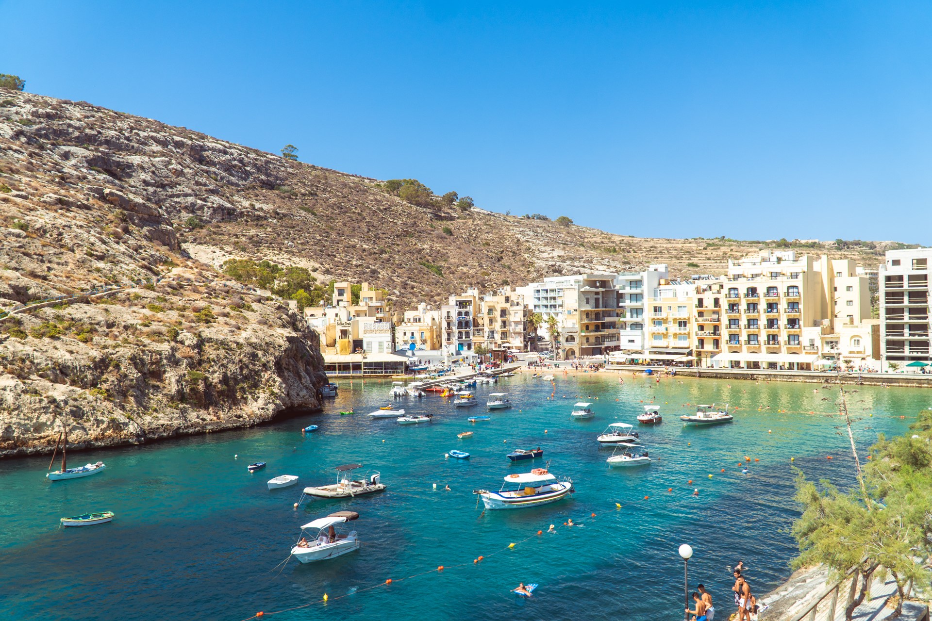 Widok na kurort Xlendi na Gozo | Zwiedzanie Malty