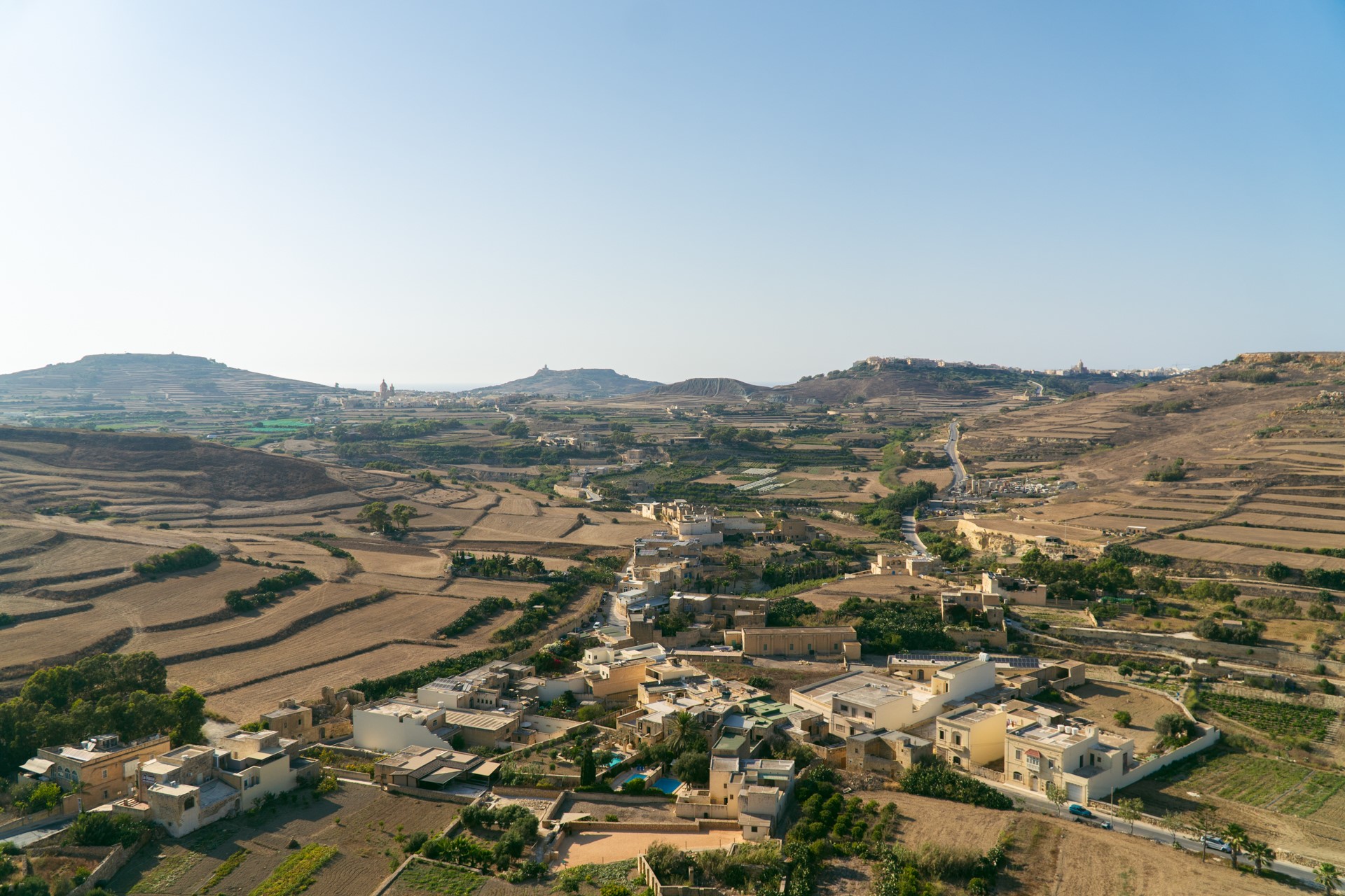 Widok na Gozo z cytadeli w Victorii | Atrakcje Gozo