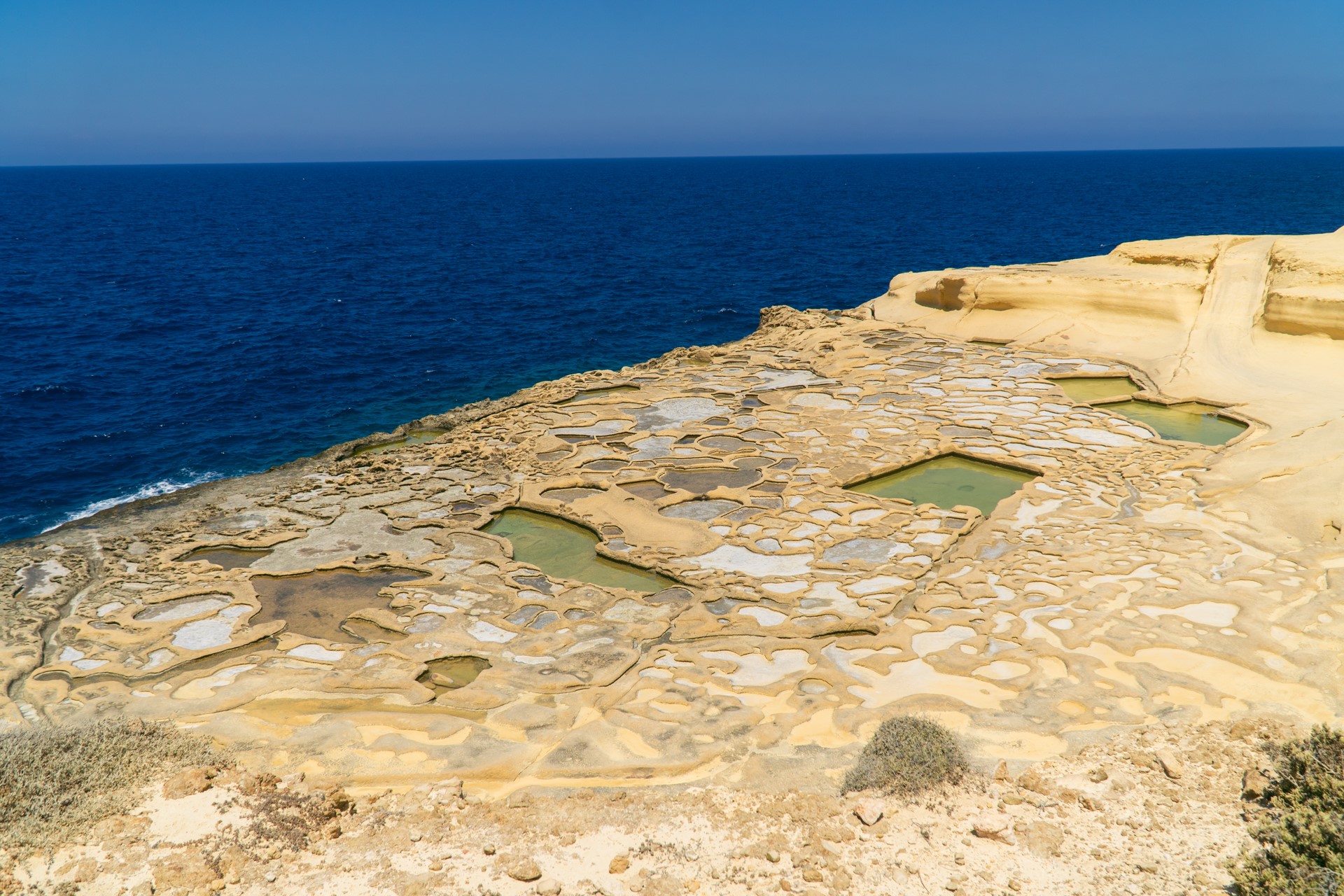 Widok na Salt Pans na Gozo | Zwiedzanie Malty