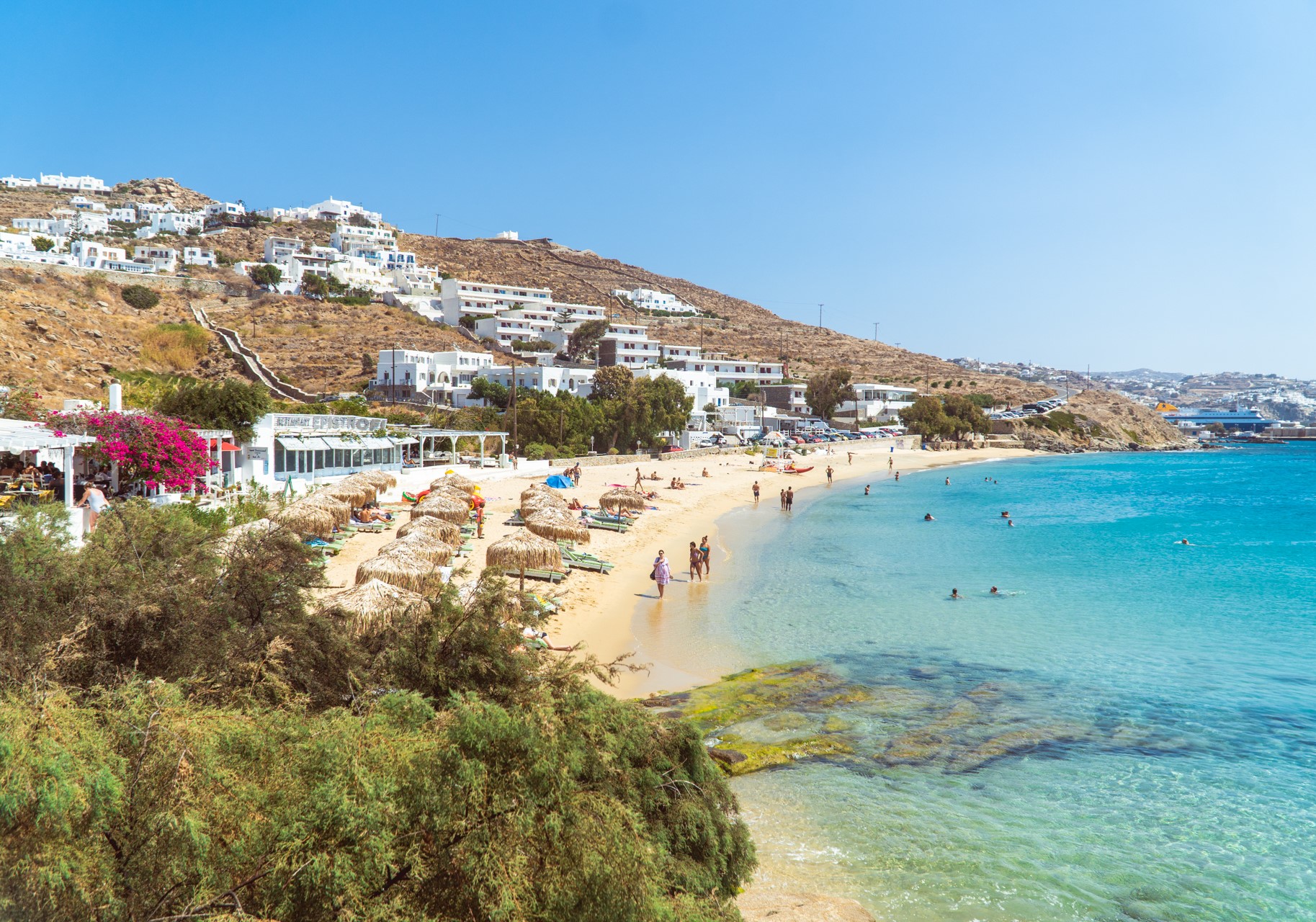 Plaża Agios Stefanos na Mykonos | Czy warto jechać na Mykonos?