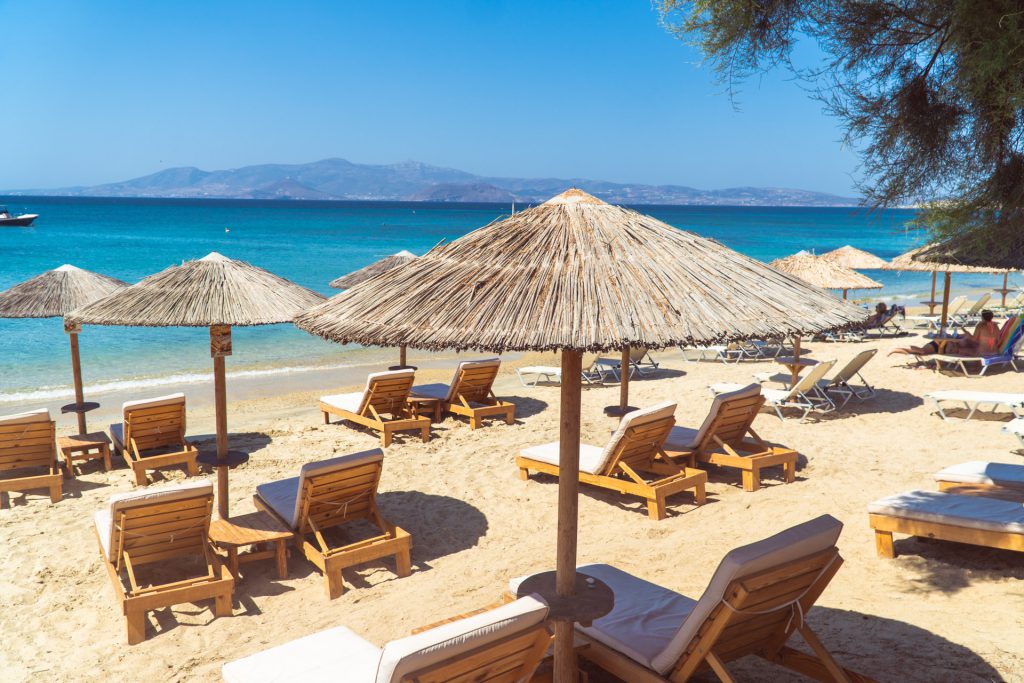 Plaża Agia Anna na wyspie Naksos