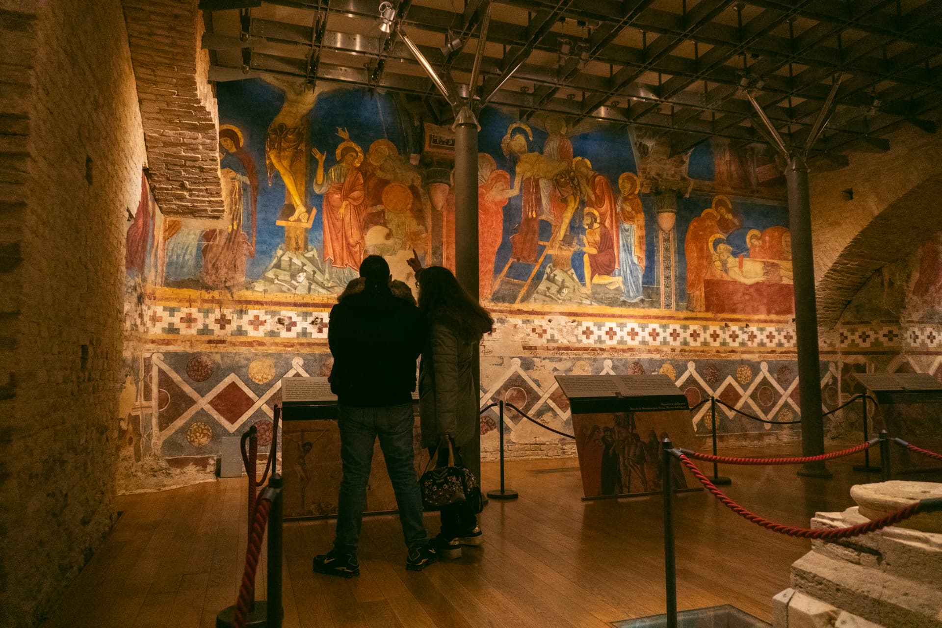 Freski w krypcie pod katedrą w Sienie | Zwiedzanie Sieny