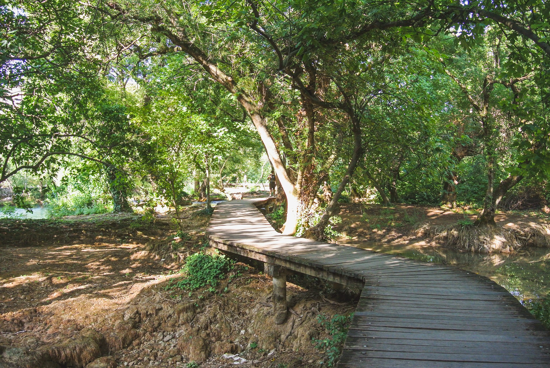 Kładka spacerowa w Parku Narodowym Wodospadów Krka