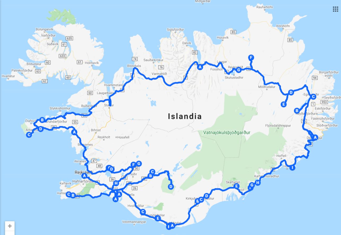 Plan wyjazdu na Islandię | Tydzień na Islandii