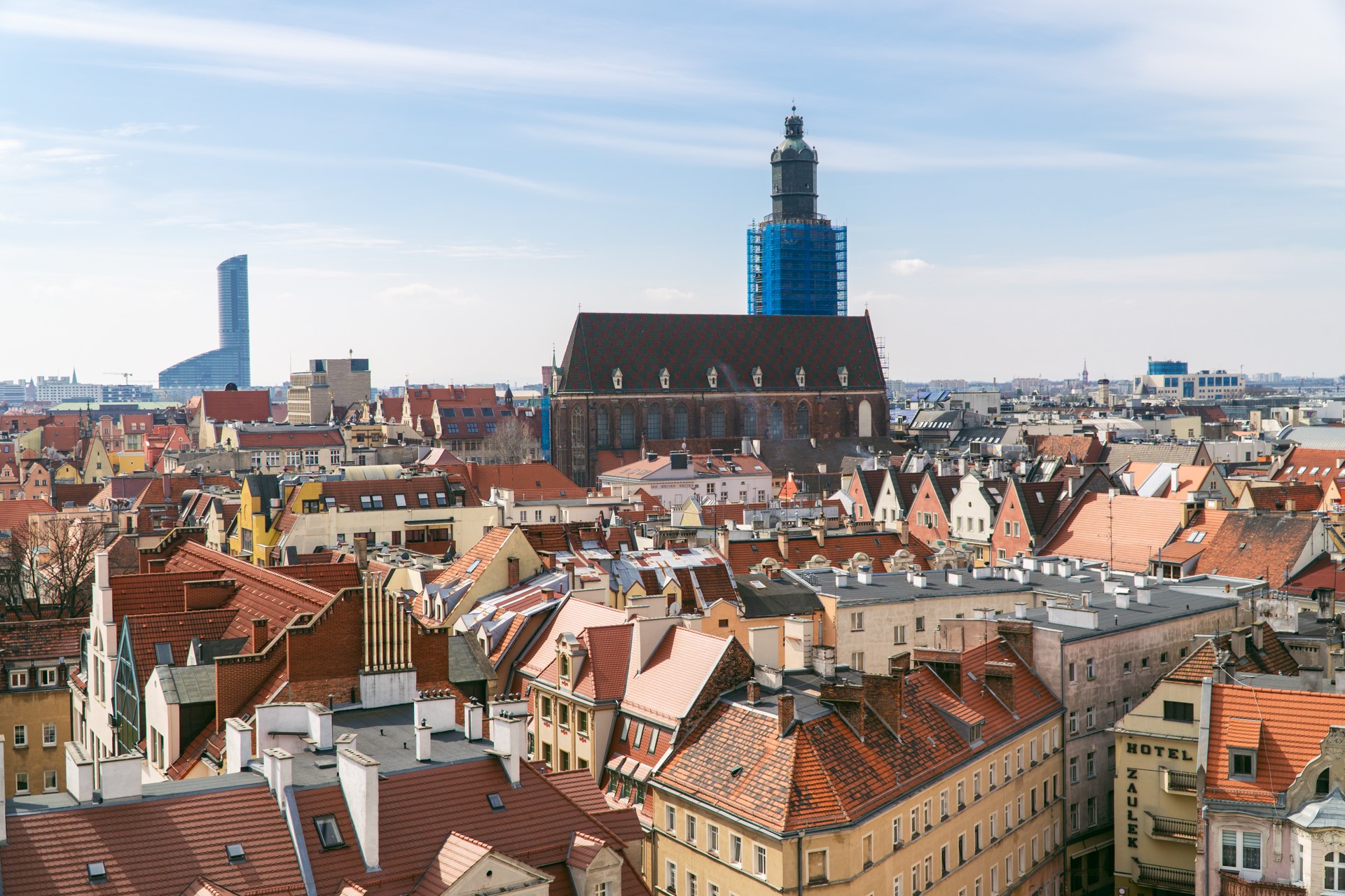 Widok na Wrocław z Wieży Matematycznej uniwersytetu | Atrakcje we Wrocławiu
