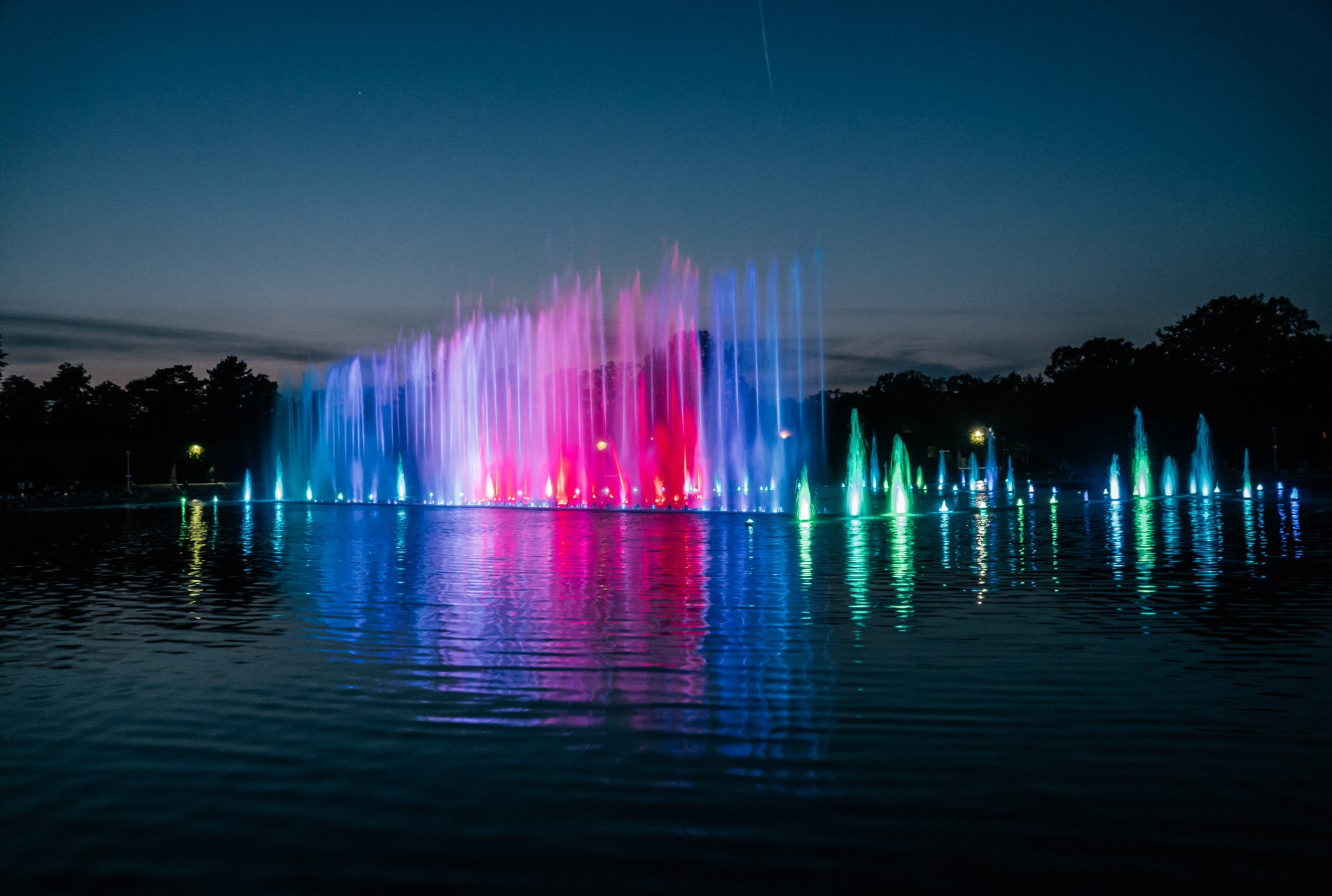 Nocny pokaz fontanny multimedialnej | Atrakcje we Wrocławiu
