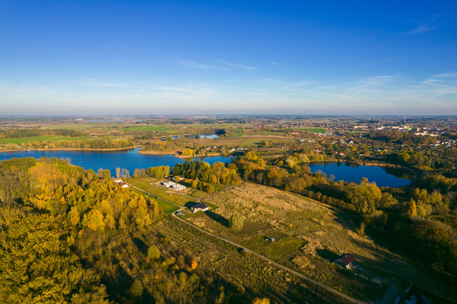 Jezioro Myśliborskie z lotu ptaka
