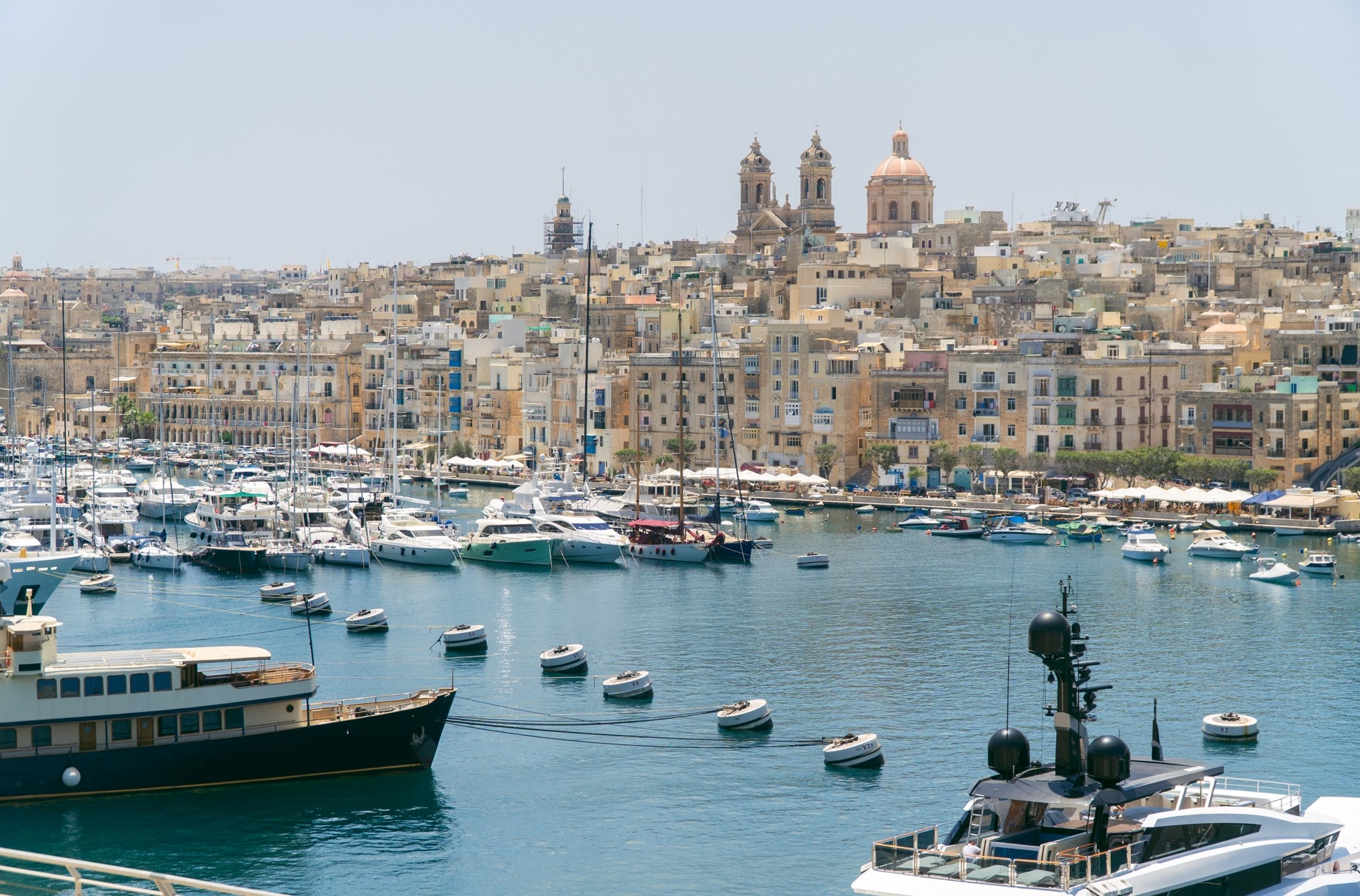 Widok na miasto Isla z fortu Saint Angelo na Malcie | Zwiedzanie Malty