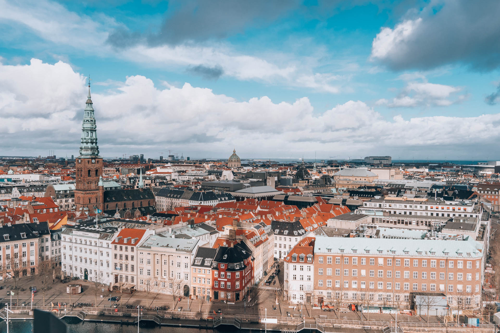 Panorama miasta  punktu widokowego | Zwiedzanie Kopenhagi
