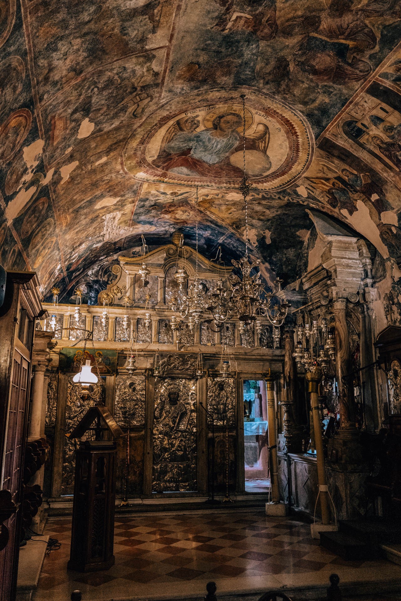 Wnętrze monastyru Pantokrator | Wakacje na Korfu