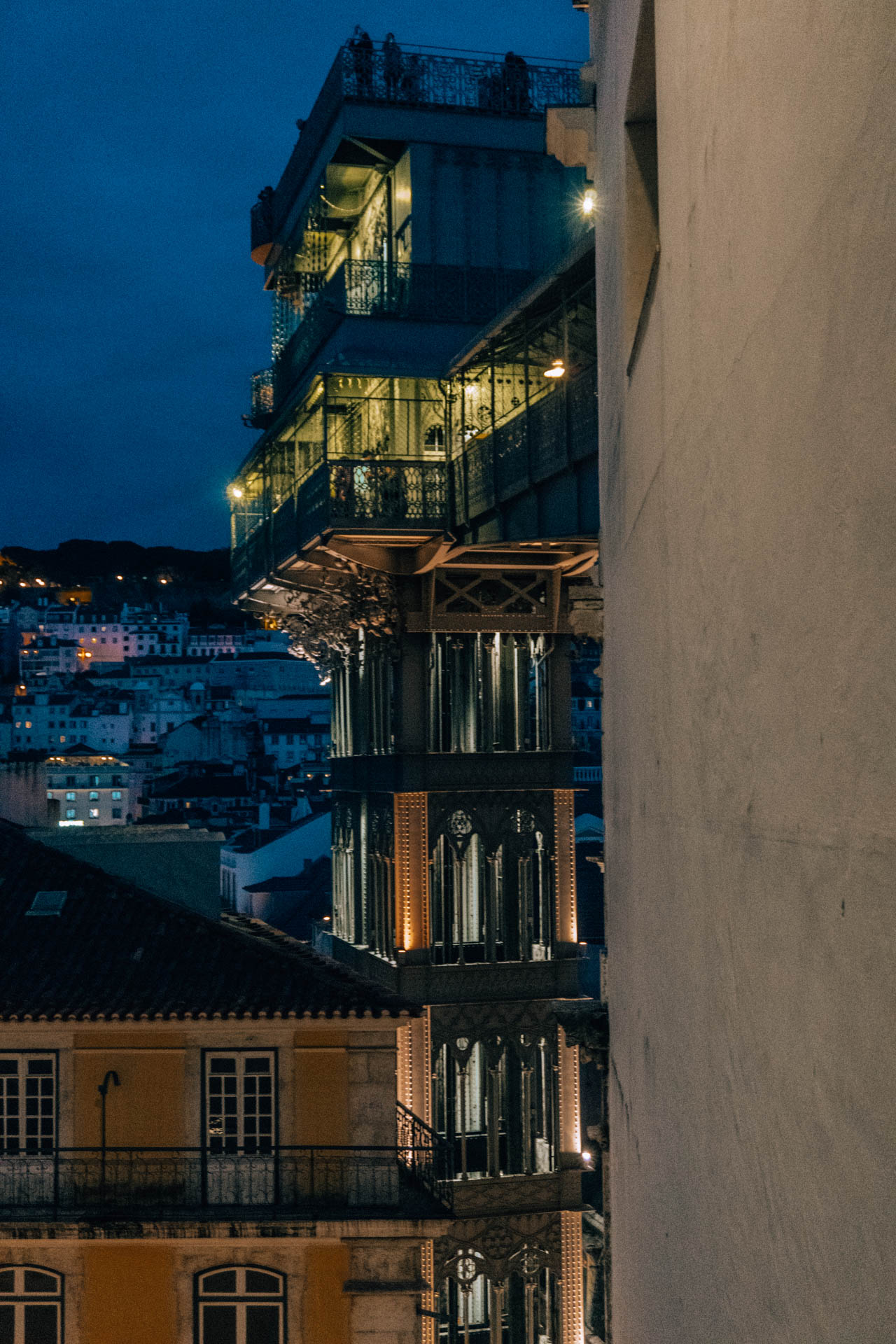 Punkt widokowy na szczycie windy | Atrakcje w Lizbonie