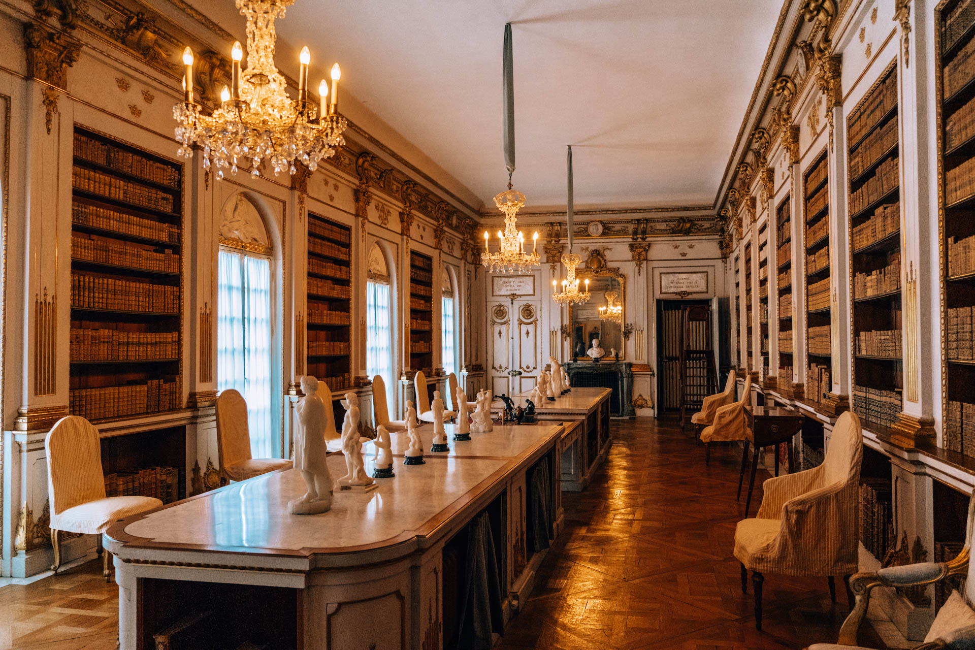 Biblioteka w pałacu Drottingholm | Sztokholm