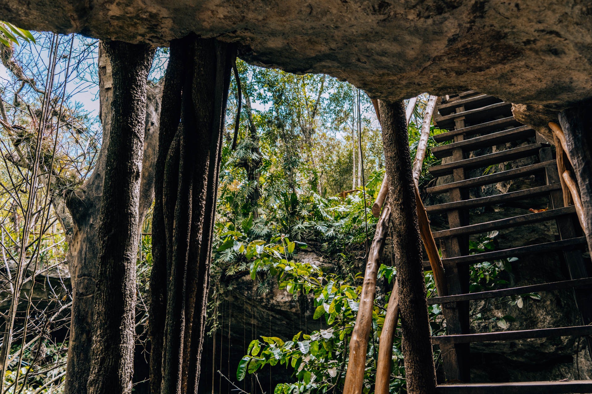Strome schody w Sac Aua | Cenoty na Jukatanie