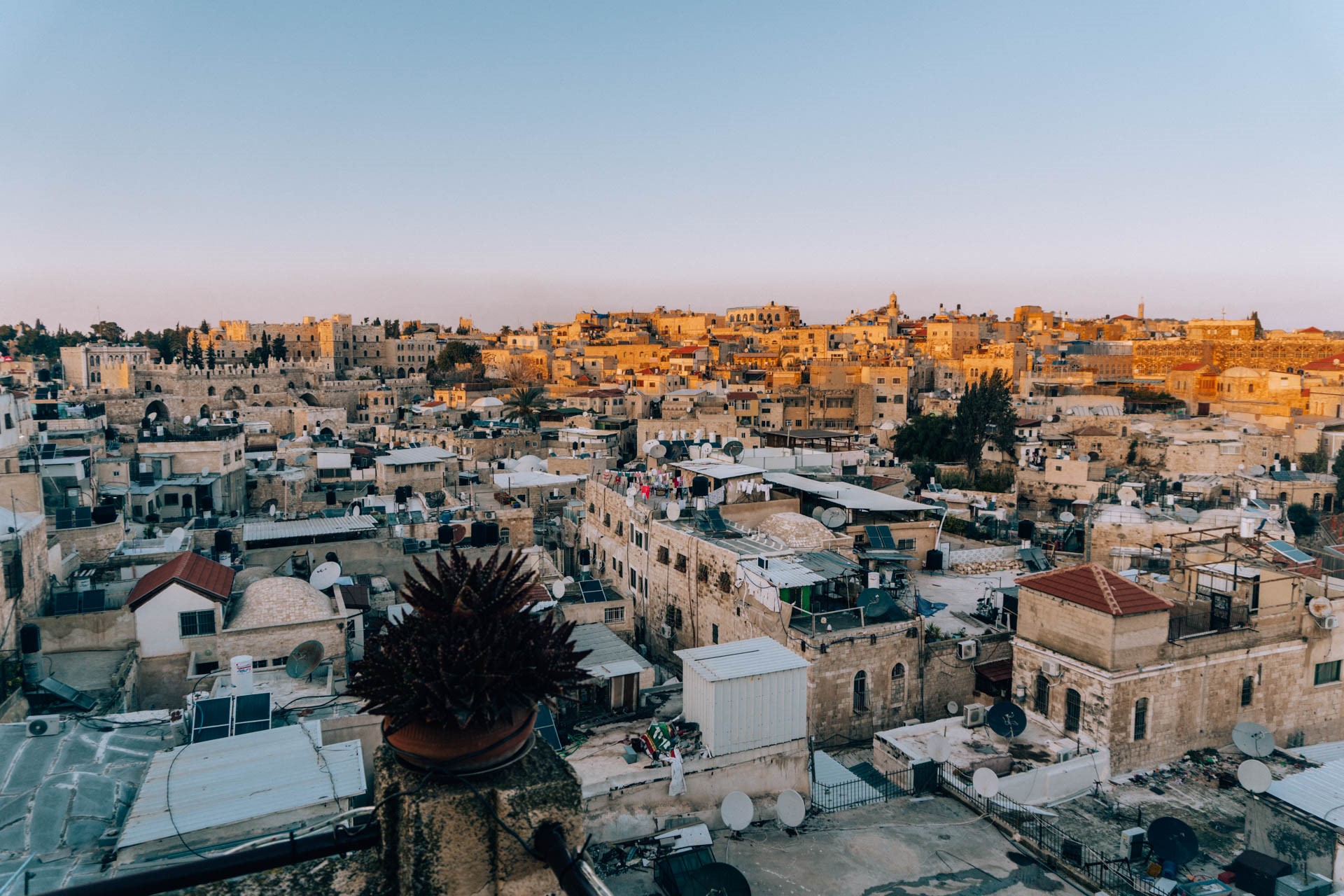 Widok na stare miasto Jerozolimy | Atrakcje w Izraelu